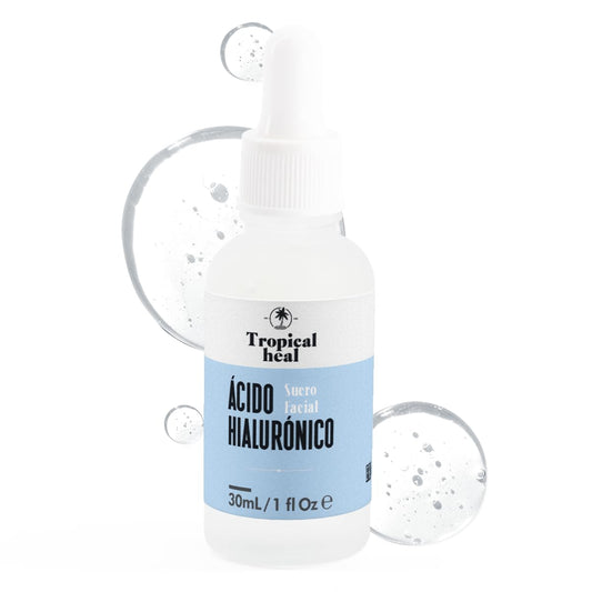 Serum Facial Tropical Heal Ácido Hialurónico Alta Concentración Hidratación 24 Horas y Elasticidad Cruelty Free
