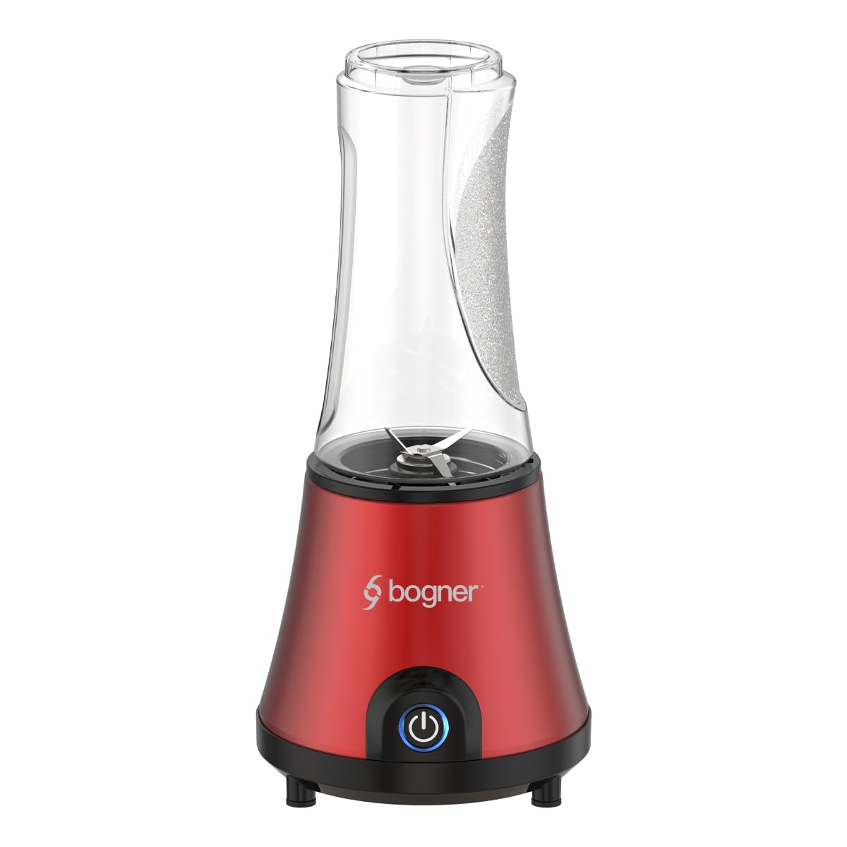 Licuadora Personal Compacta Bogner BPB02 500 W- Para Creaciones Deliciosas, Blender Hielo 4 Cuchillas, Vasos de 600 ml de Tritán con Tapa, Cuchillas Desmontables Acero Inoxidable.
