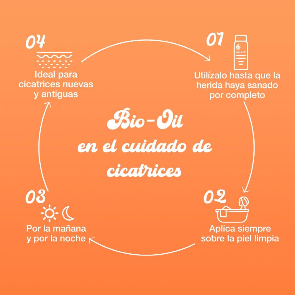 Bio-Oil, Aceite Corporal, Disminuye Cicatrices y Estrías, Skincare Oíl, 125 ml