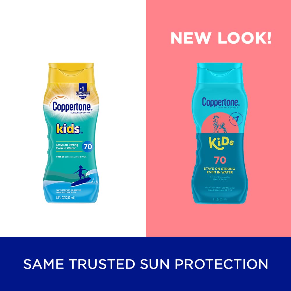 Protector Solar para Niños Coppertone Resistente al Agua SPF 70 8 oz
