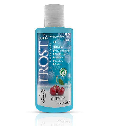 Frost Lube 1FR-Ce | Gel Lubricante Efecto Frío Base Agua. Botella. 70 g (Cereza) | Fórmula Base Agua | Premium Quality For EveryBody