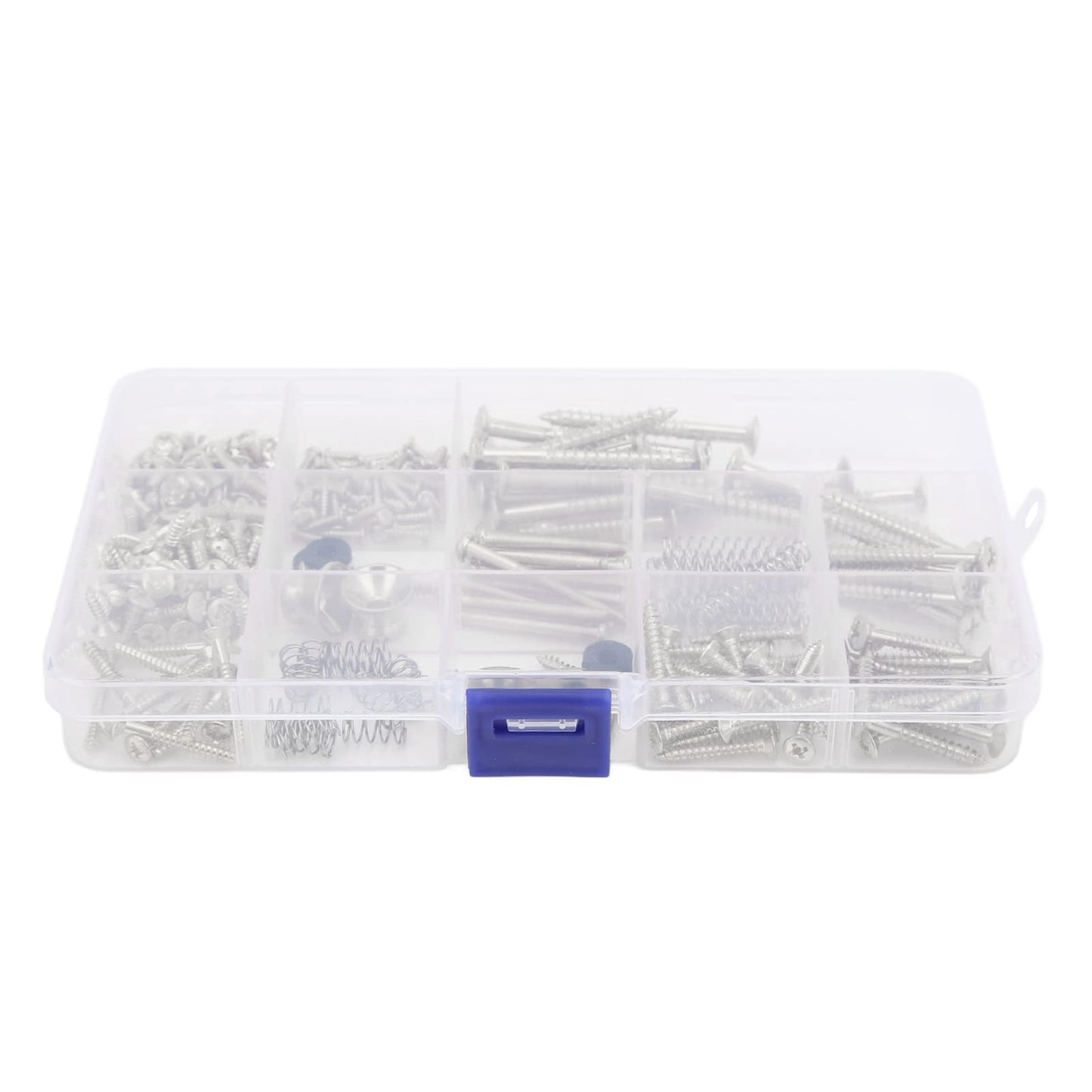 Shanrya Tornillos Reemplazo de Resorte, Kit de Tornillos para Guitarra eléctrica Rosca estándar Alta dureza para reparación de Instrumentos Musicales(Plata)