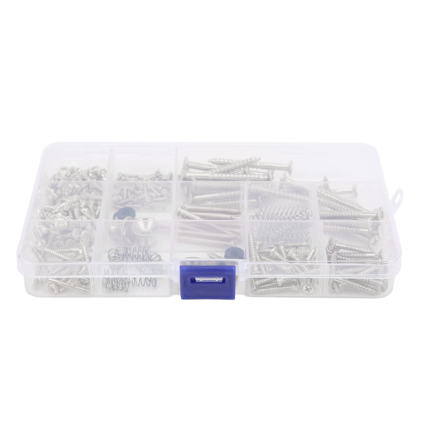 Shanrya Tornillos Reemplazo de Resorte, Kit de Tornillos para Guitarra eléctrica Rosca estándar Alta dureza para reparación de Instrumentos Musicales(Plata)