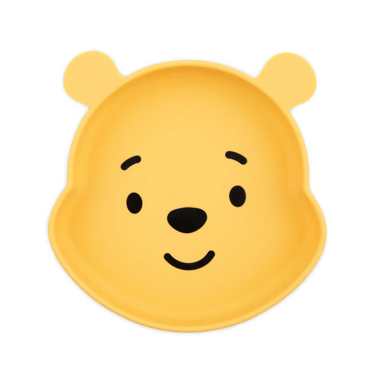 Bumkins Disney Silicone Grip Dish Microwave Dishwasher Safe, Winnie The Pooh