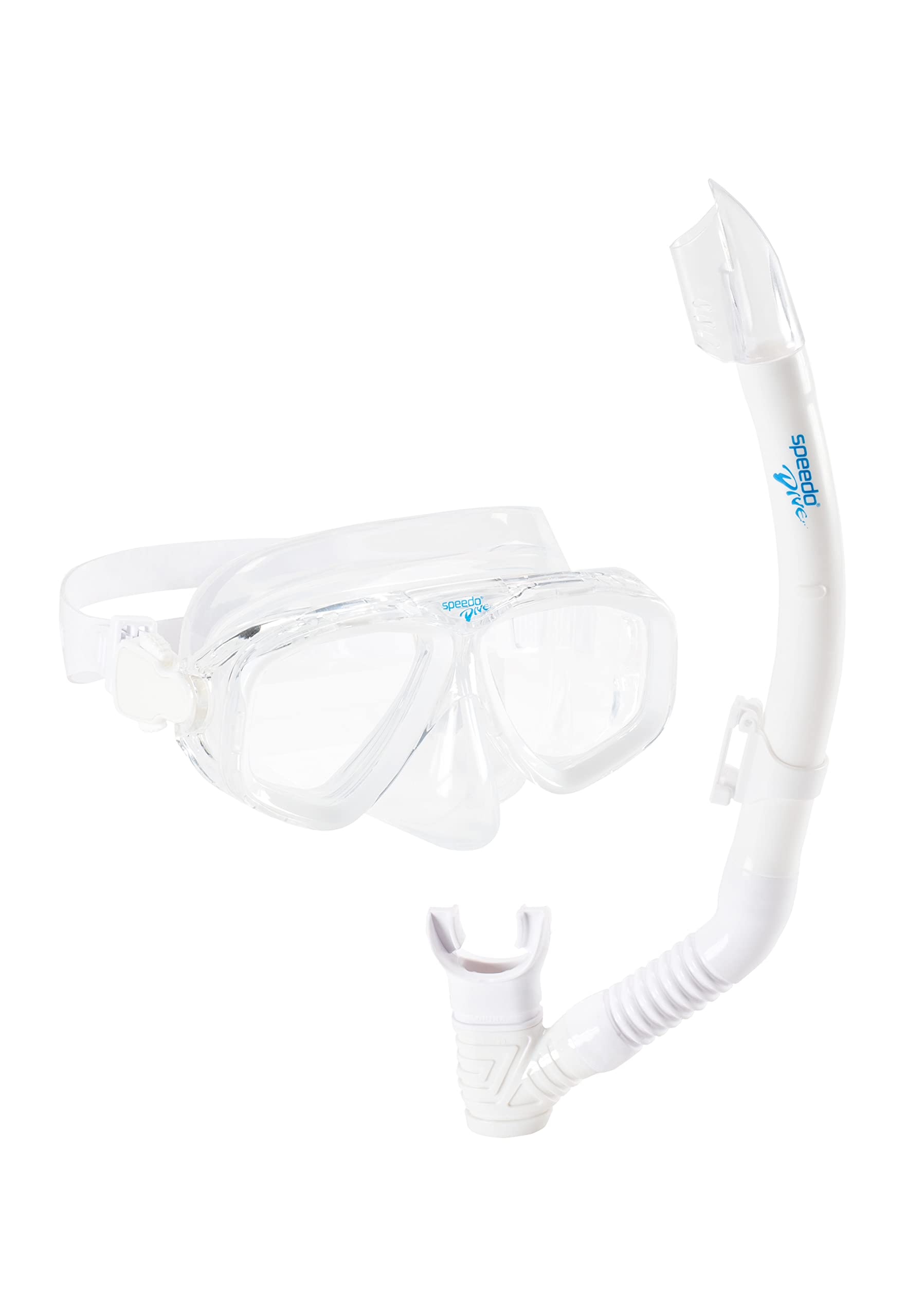 Juego de Máscara de Esnórquel Speedo Negro Blanco para Adultos
