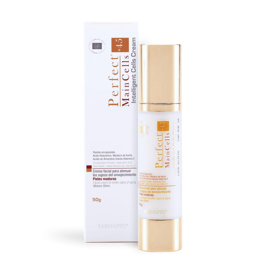 PMC - Crema Facial Antiedad de Células Inteligentes para Pieles Maduras I Indicado para Adultos de 45 Años + I Tratamieno Antiarrugas y Antioxidante I Humecta, Suaviza y Repara la Piel | 50g