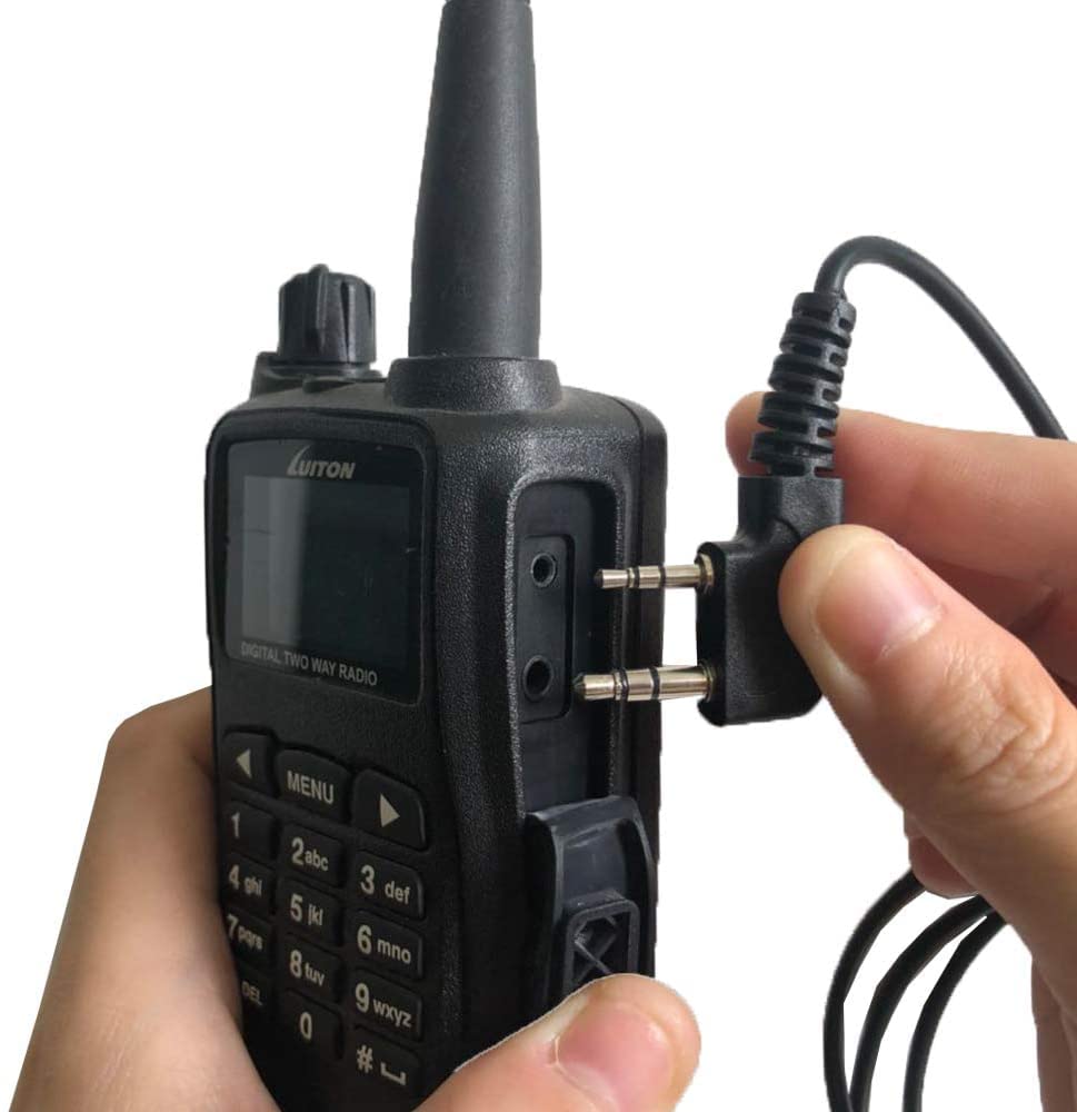 LUITON - Juego de 20 audífonos Walkie Talkie con micrófono para BaoFeng Radio Retevis para Baofeng UV-5R BF-888S Arcshell Retevis H-777 RT21 RT22 Kenwood Radio de 2 vías
