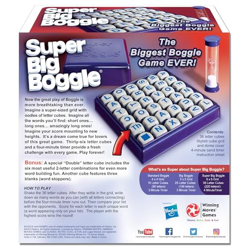 Juego Winning Moves Super Big Boggle