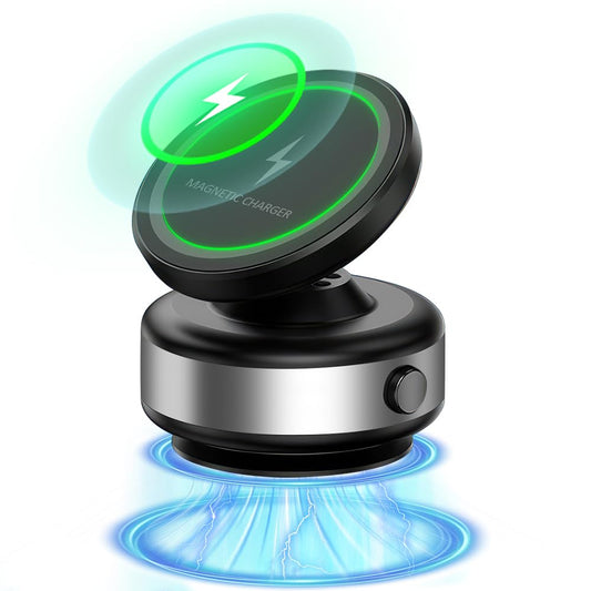 JESWO Cargador Inalámbrico Magnético 15W, Porta Celular para Auto, Cargador Inalámbrico para Auto, Soporte para Celular Automovil, Compatible con iPhone 16/15/14, Galaxy S23 S22