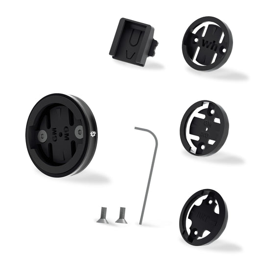GRQUSTO - Soporte de soporte para la tapa superior del vástago de bicicleta - Soporte de tapa superior para Garmin Wahoo CatEye Bryton, aleación de aluminio