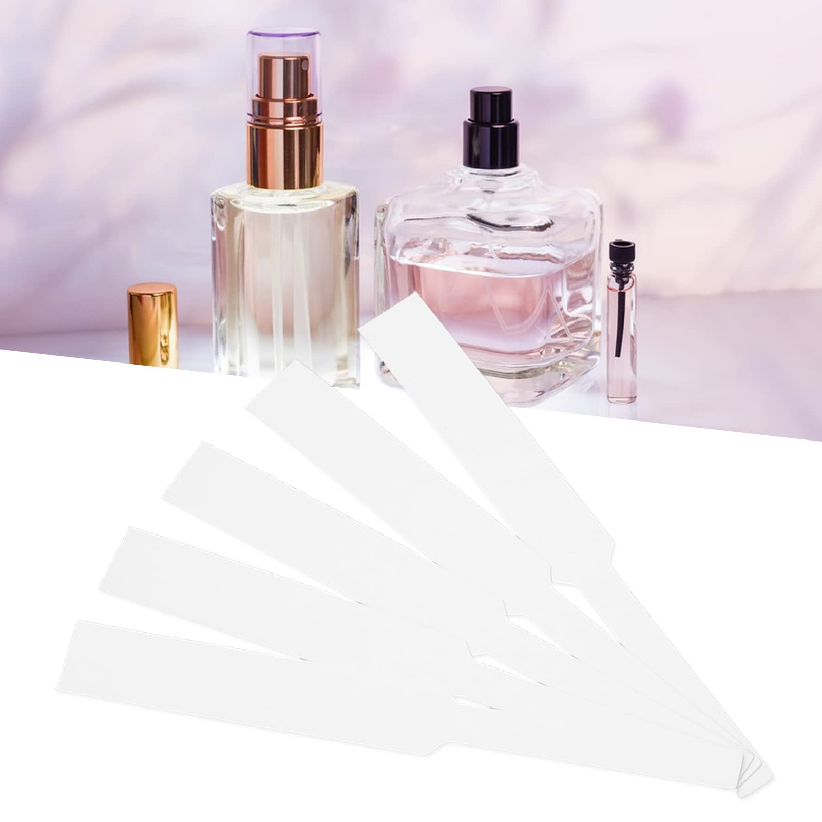 Tiras de Perfume de 100 Hojas, Tiras de Papel Secantes de Perfume Portátiles en Desechables para Aromaterapia
