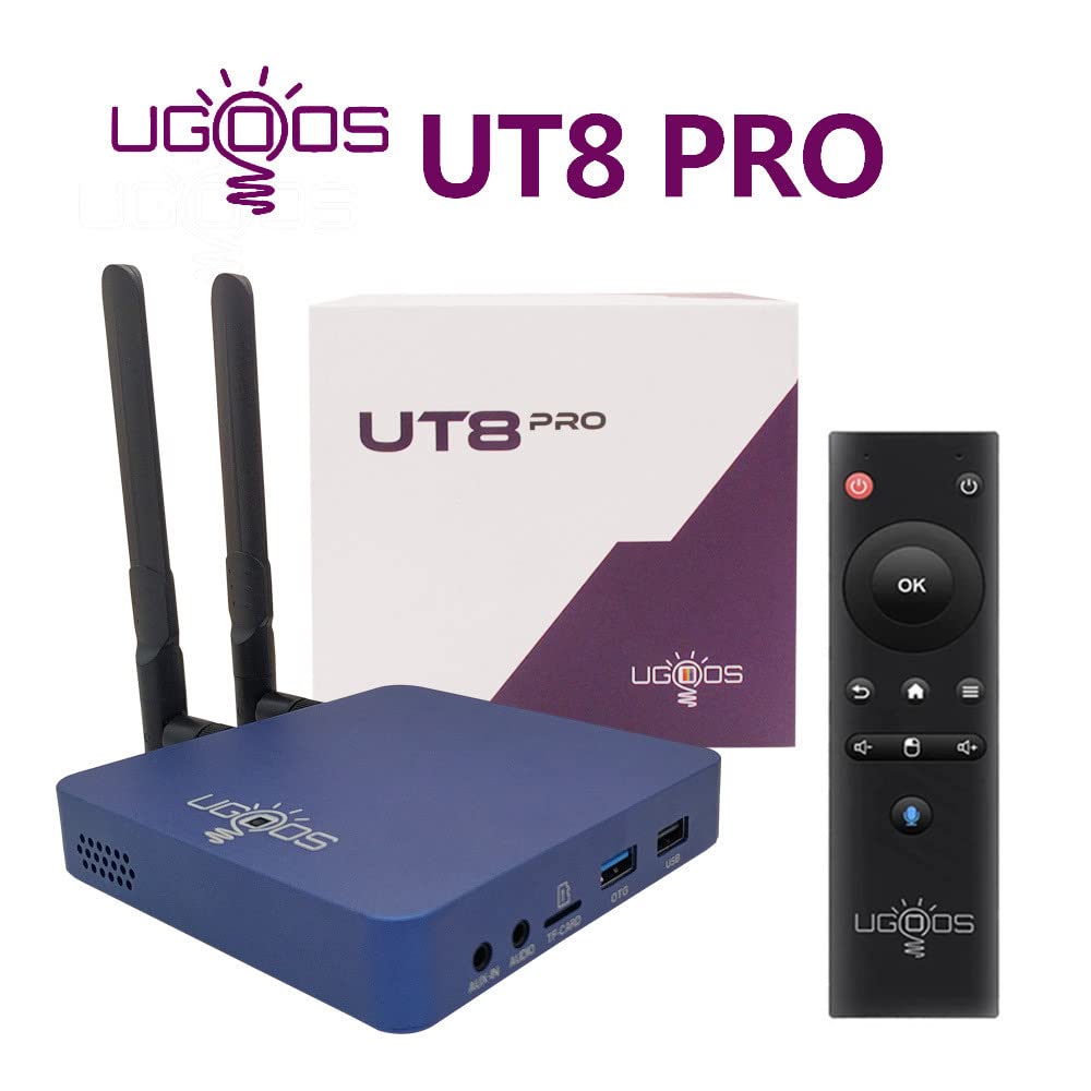TV Box Ugoos UT8 Pro Negro Android 11 HDR 4K 60fps 8GB RAM para Hombre