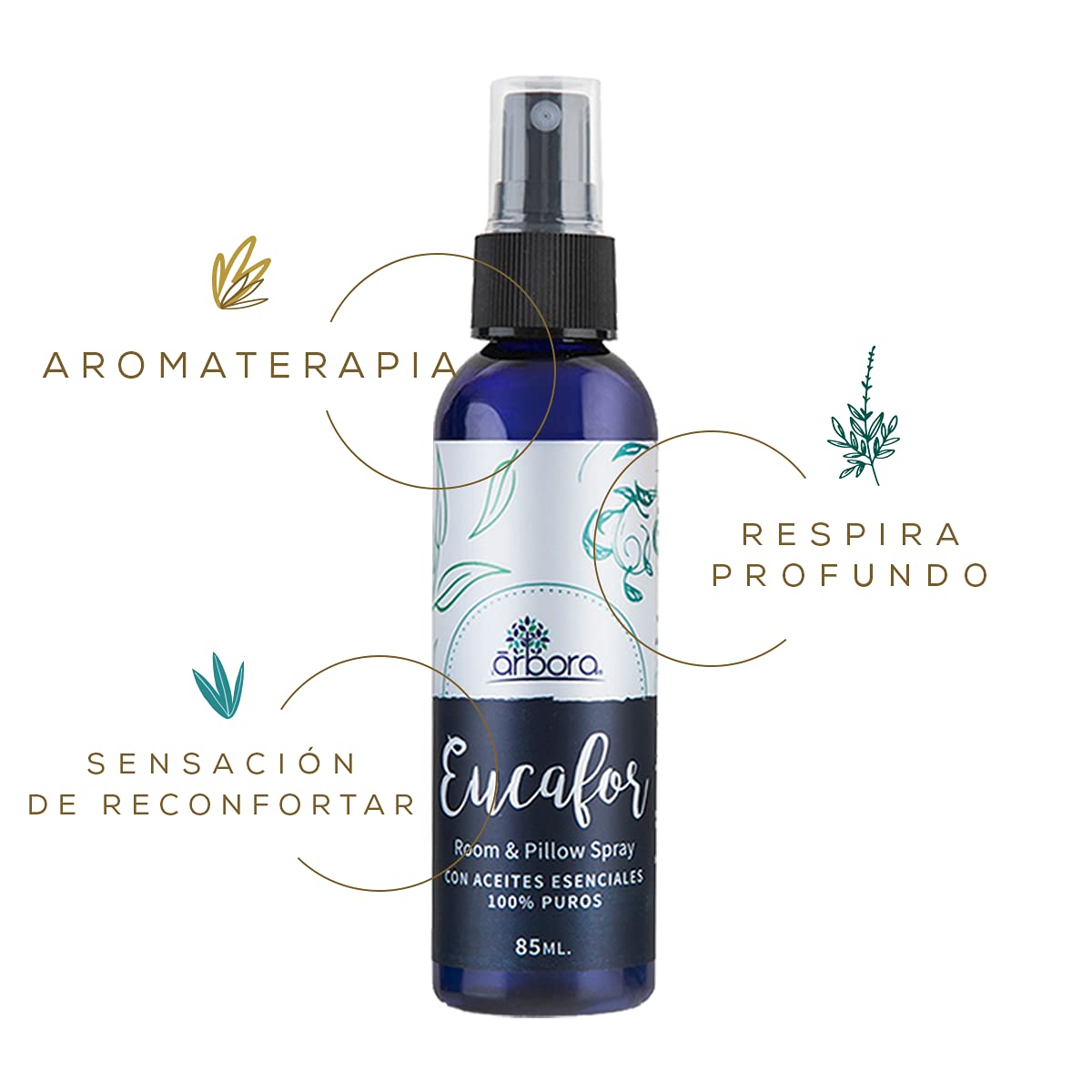 Duo de Sprays Árbora Lavanda y Eucalipto con Aromaterapia para Sueño Profundo