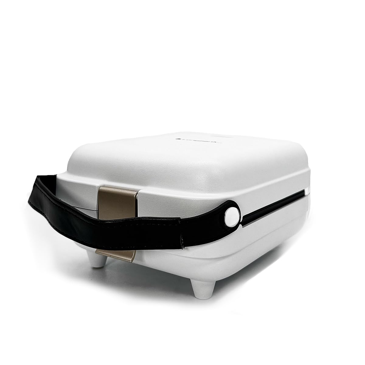 Wafflera Sandwichera Eléctrica Portátil con Parrilla Intercambiable Blanca