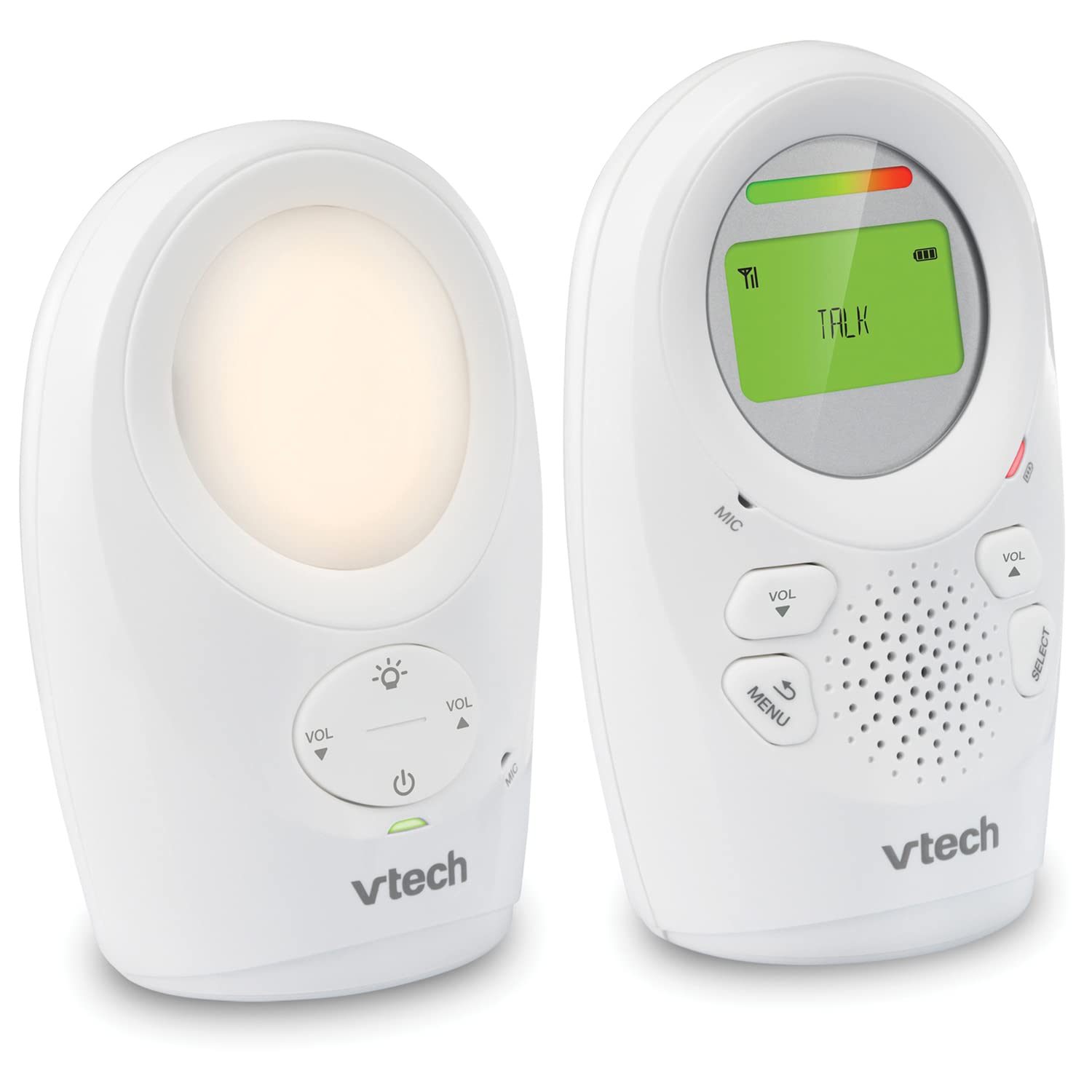 Monitor de Audio Digital VTech Blanco con Rango Mejorado para Bebé