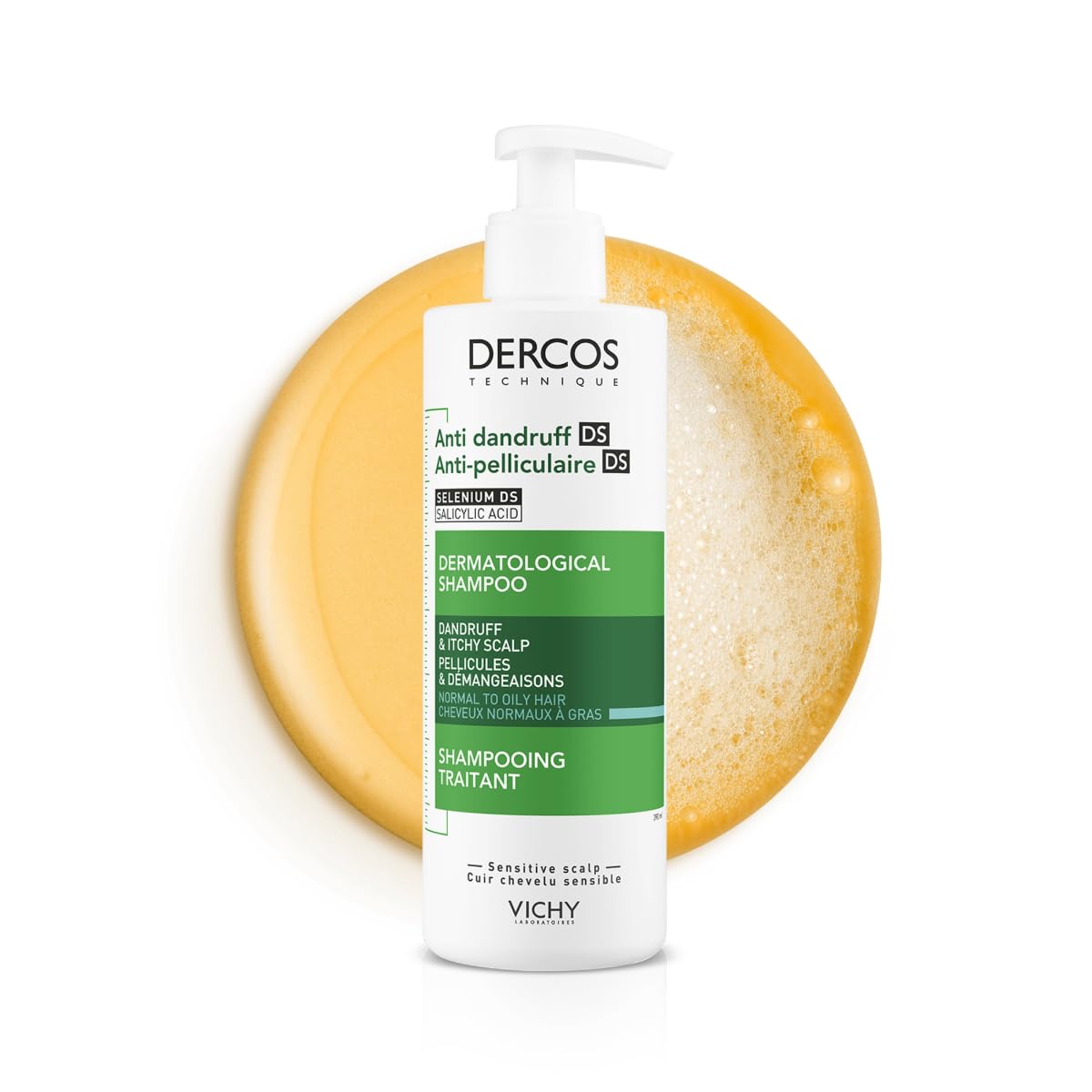 Vichy Dercos Shampoo Dermatológico Anti-Caspa Cabello Normal a Graso 390ml