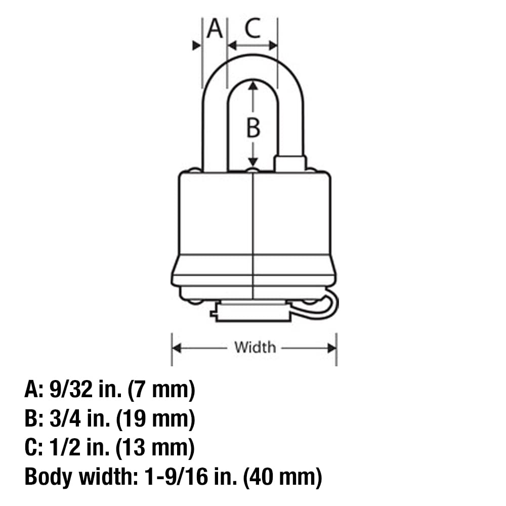 Candado Cubierto Master Lock Exteriores 1 Paquete con Llave