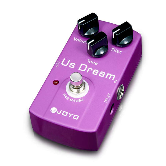 JOYO - Pedal de distorsión de alta ganancia simula amplificador de tubo conducido para efecto guitarra eléctrica - True Bypass (US Dream JF-34)