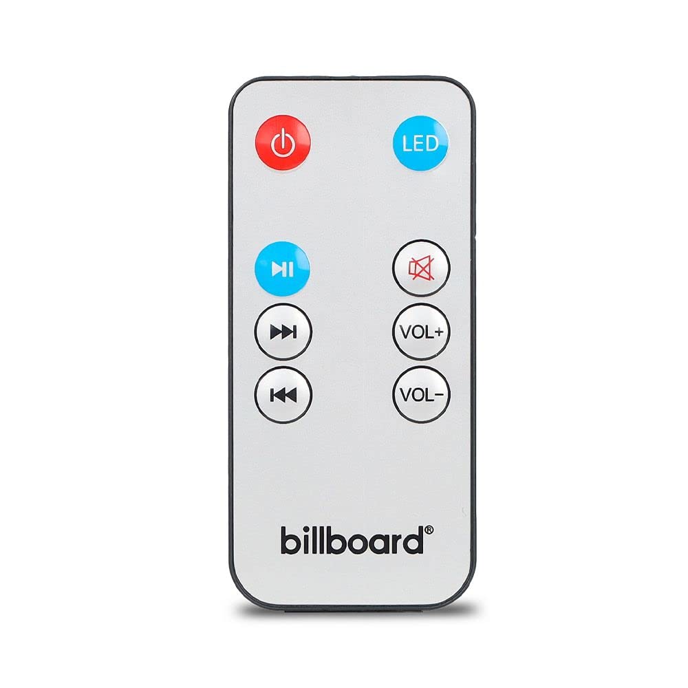 Billboard Barra De Sonido Carbono Chroma Soundbar 2.0 | Luz LED con 7 Modos | Entradas Óptica y Auxiliar | Control Remoto
