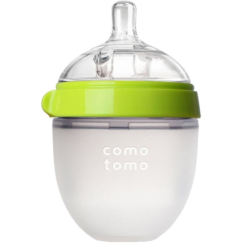 Comotomo Natural Feel Bundle - 3 Items: 5 Ounce Baby Bottles Green by Comotomo