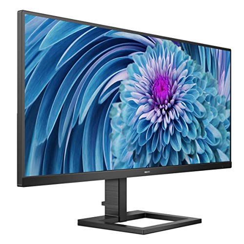 PHILIPS 343E2E Monitor de 34" 2560 x 1080 (IPS Ultra Wide) sRGB, 1 ms (MPRT), Mega Infinity DCR, MultiView, USB-C, AMD FreeSync.