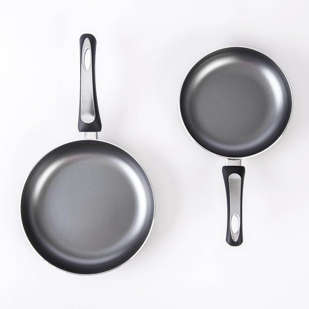 Cinsa Set de Sartenes Verde Olivo de Aluminio con antiadherente 2 piezas
