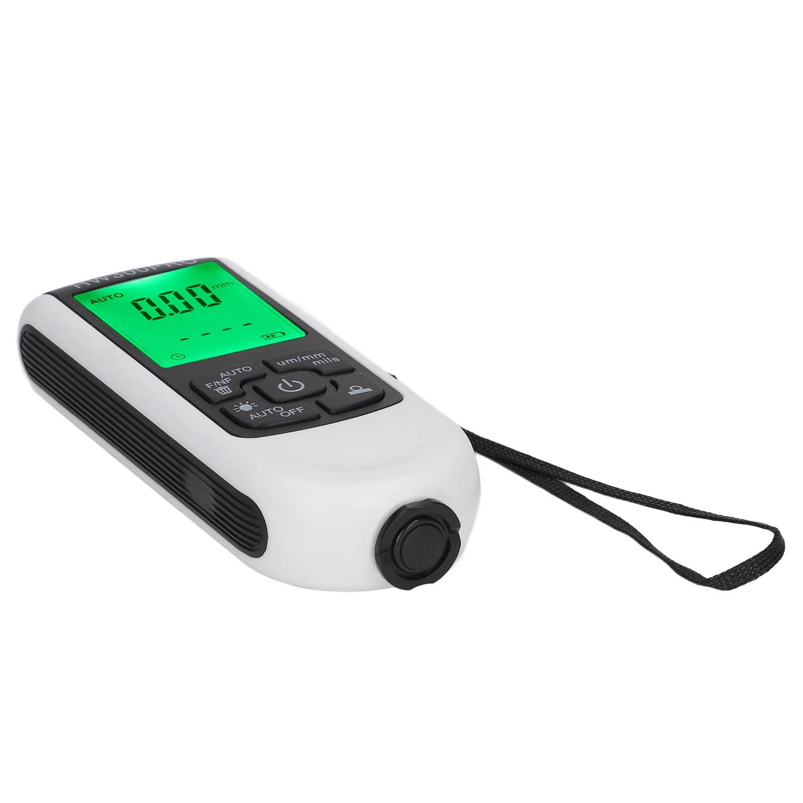 Probador de Espesor Medidor de Pintura Blanco Digital ABS con Resolución de 1um y Apagado Automático