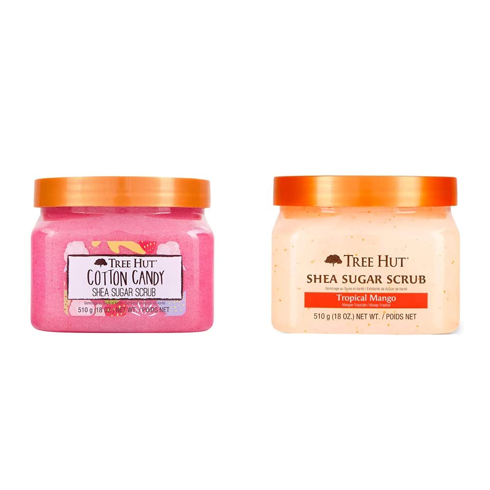 Exfoliante Corporal Tree Hut Tropical Mango y Algodón de Azúcar con Manteca de Karité