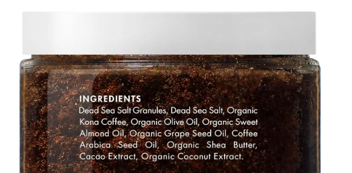 Majestic Pure Arabica Coffee Scrub - All Natural Body Scrub for Skin Care, Stretch Marks, Acne & Cellulite, Eczema, Age Spots & Varicose Veins - 10 Oz, 283 g