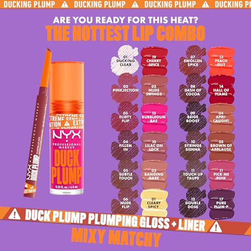 Delineador de Labios Duck Plump de Nyx Professional Makeup, Tono Flirty Flip