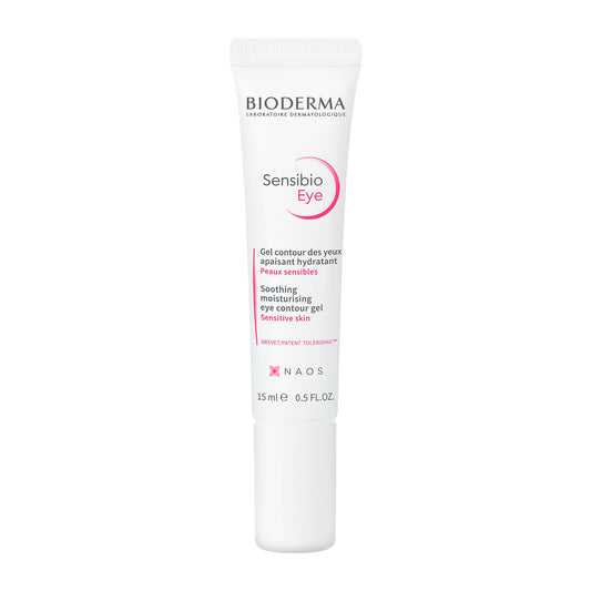 BIODERMA, Contorno de Ojos, Sensibio Eye, Gel Hidratante Suave para el Contorno de Ojos, Crema para Piel Sensible, 15 ml