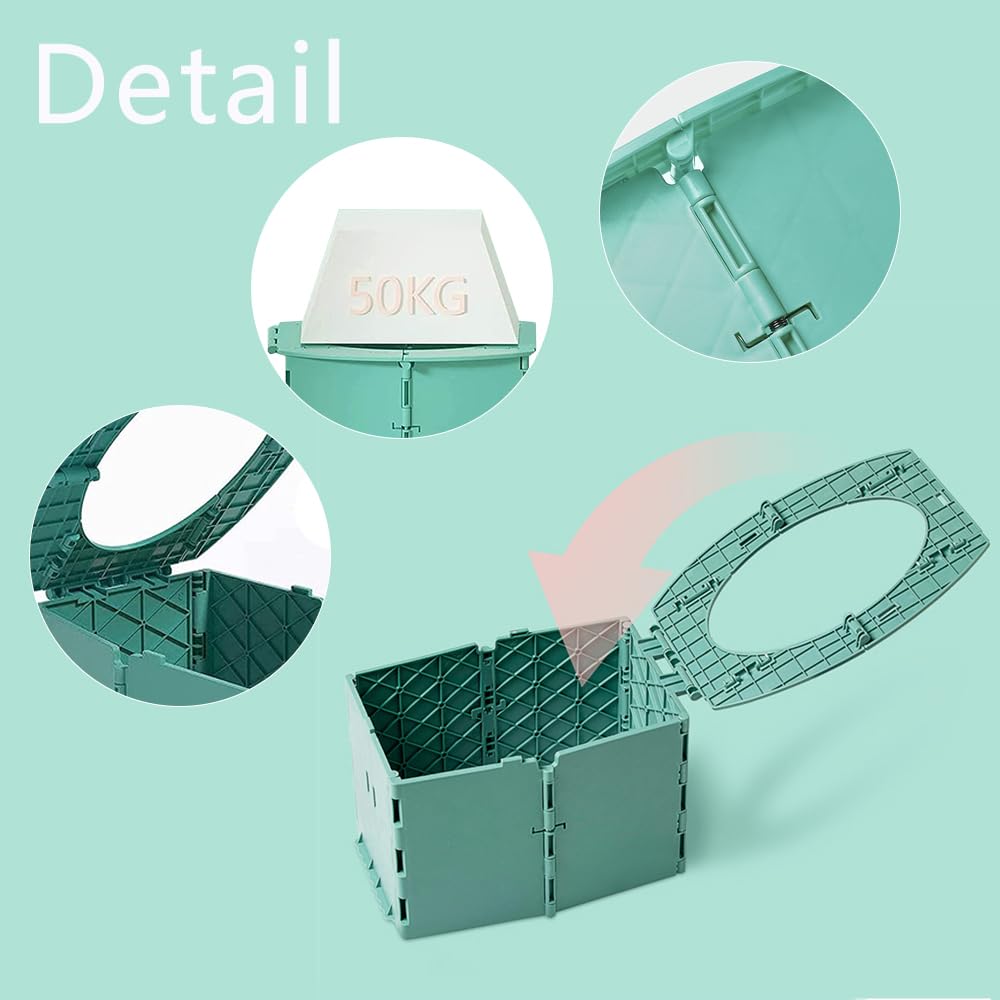Orinal de viaje para niños, orinal portátil para viajes de niños, reutilizable portátil plegable para niños pequeños, asiento para orinal para entrenamiento de bebé para ir al baño, aplicar al