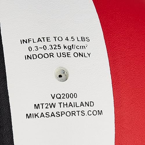 Balón de Voleibol Mikasa Rojo Blanco Negro Micro Cell