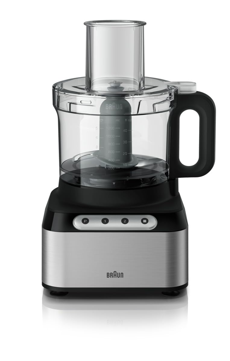 Braun FP3211SI Easy Prep 8 pz Procesador de alimentos, Plata