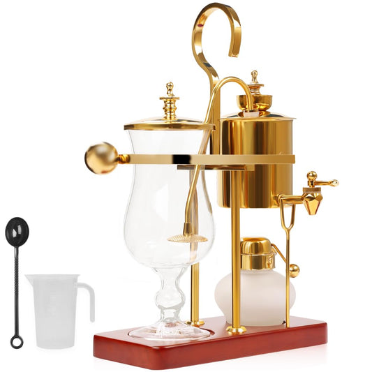 Gopnaty Sifón de Lujo para Café y té Belga, Sifón de Equilibrio Familiar Belga, Cafetera de Sifón con Manual de Lujo, Cafetera de Sifón Belga, Juego de Cafetera de Sifón Belga