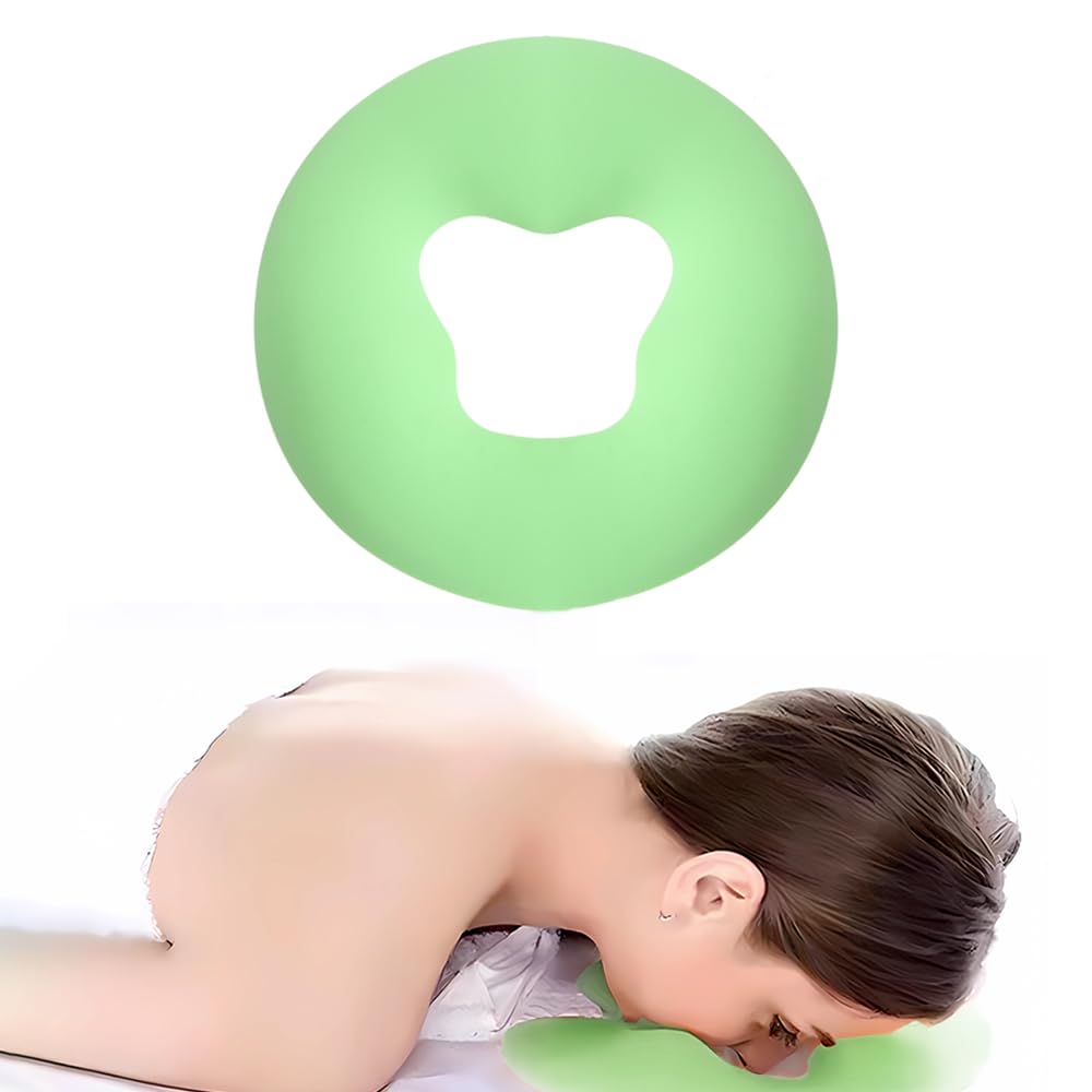 Almohada de Silicona OULIGET Verde para Masaje Facial y Cuidado de la Piel
