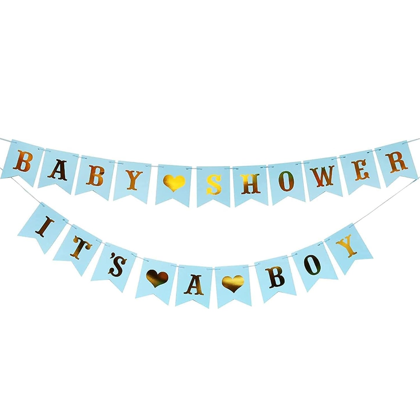 CoolerthingsDG, es un niño, decoración de baby shower para niño, azul y plateado, suministros para baby shower