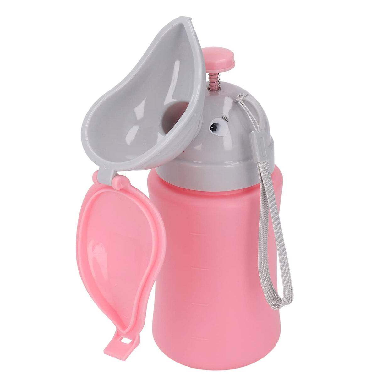 Taza de Orinal para bebé, Taza de Entrenamiento de Orina Portátil a Prueba de Fugas de PP para Emergencias (rosa para niña)