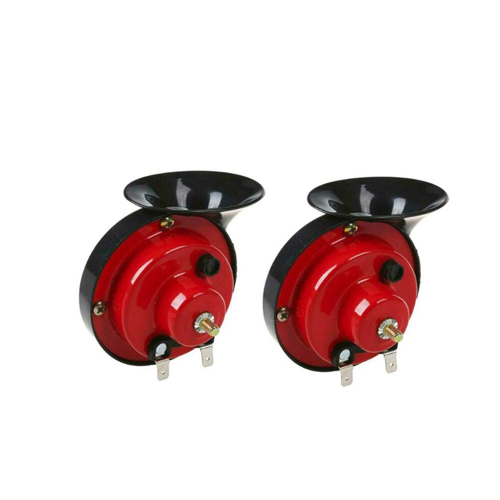 Bocina de Coche de Doble Tono, Bocina de Tren de 120 DB para Camiones, Bocina de Caracol Eléctrica de Aire, Bocina de Caracol para Motocicleta para Coche y Motocicleta (Colores variados)