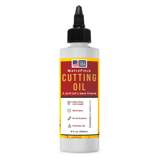 Aceite de corte de rosca para taladrar metal, fluido de corte de máquina de precisión para perforación y fresado de metal, aceite de broca, fluido de rosca, fabricado en Estados Unidos, 8 onzas
