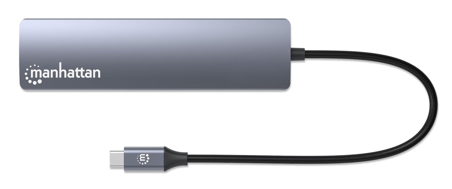 Manhattan 153959: Estación Docking USB-C con Hub 6 en 1 para Expandir tu Conectividad
