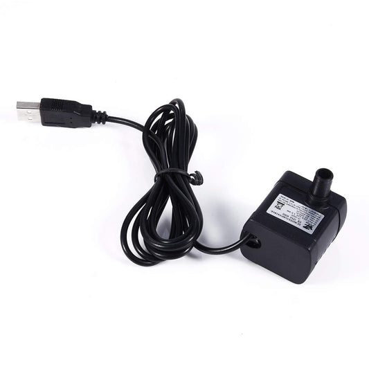 Bomba de agua micro sumergible Mini bomba de refuerzo con USB, DC Motor sin escobillas Bomba de fuente de agua para acuario, piscina, estanque, pecera, 150L / H