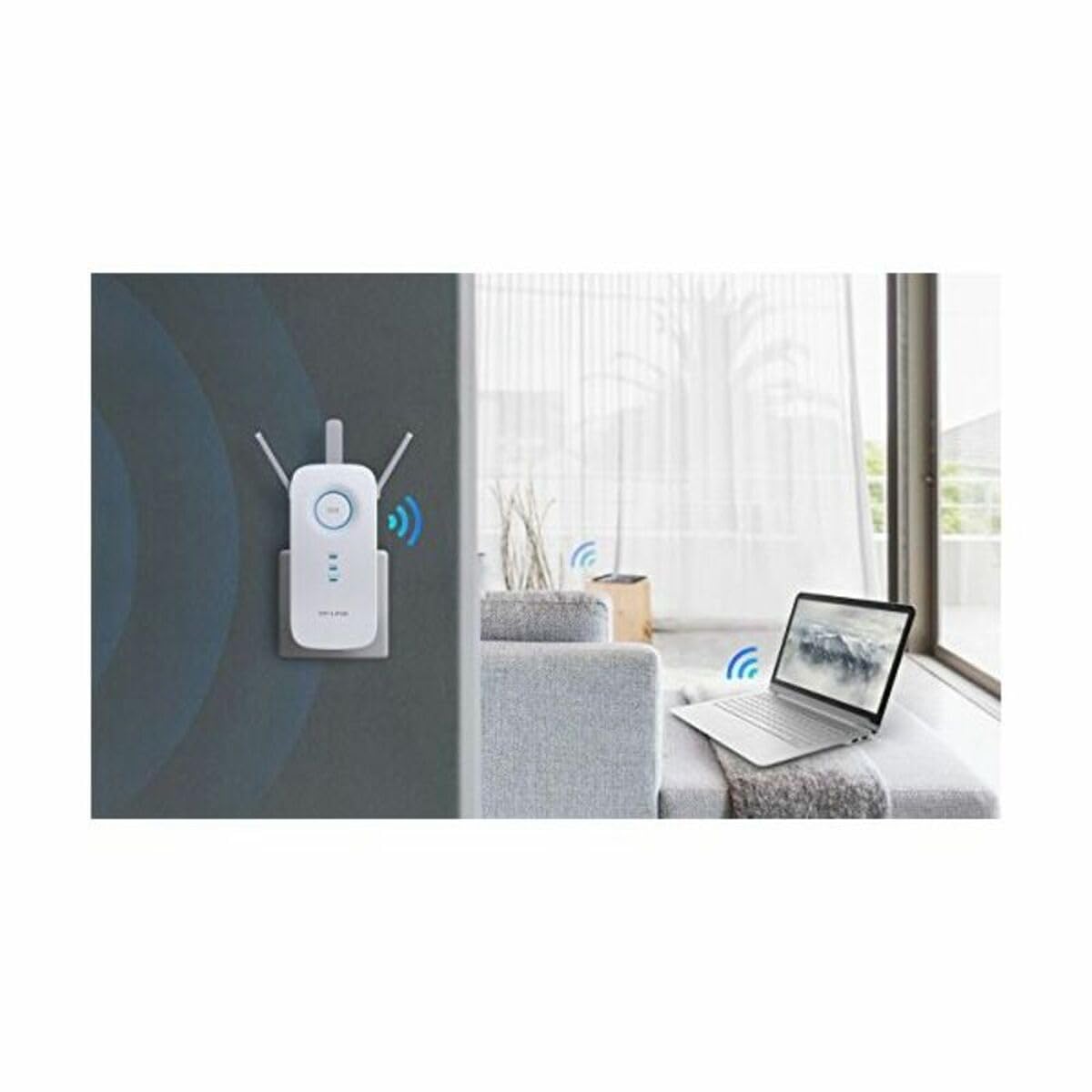Extensor de Rango TP-Link Blanco Banda Dual 3 Antenas Externas AC1750 Gigabit Ethernet Modo AP Universal WiFi