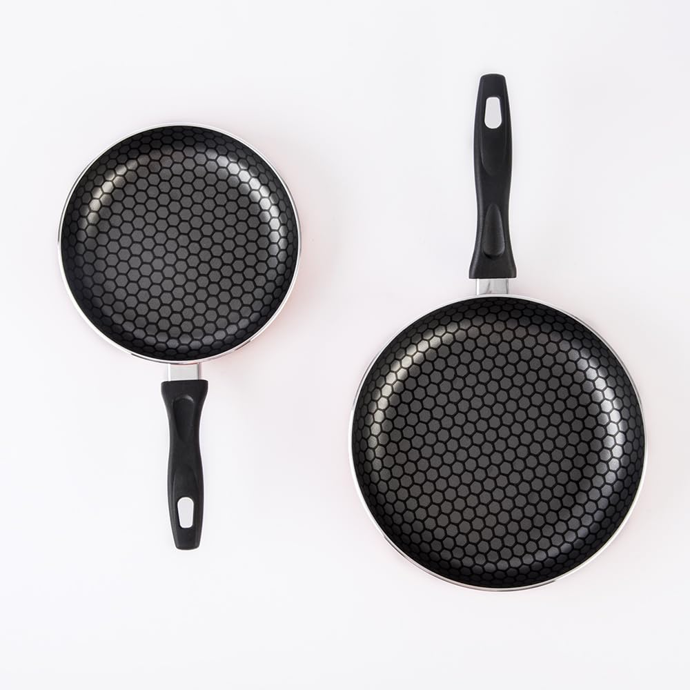 Cinsa Batería de cocina Habana 8 piezas Aluminio con antiadherente thermocell Naranja