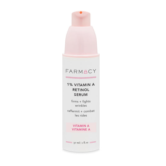 Farmacy YISHIQIFarmacy Retinol Serum for Face - 1% Vitamin A Anti Wrinkle Serum - Resurfacing Retinol Serum with 2 Retinoid Types - Formulated with Upcycled Ingredients