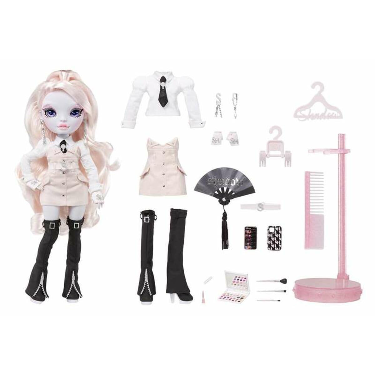 Muñeca de Moda Rainbow High Shadow High Karla Choupette Rosa con Atuendo Moderno y Accesorios Divertidos para Niños y Coleccionistas