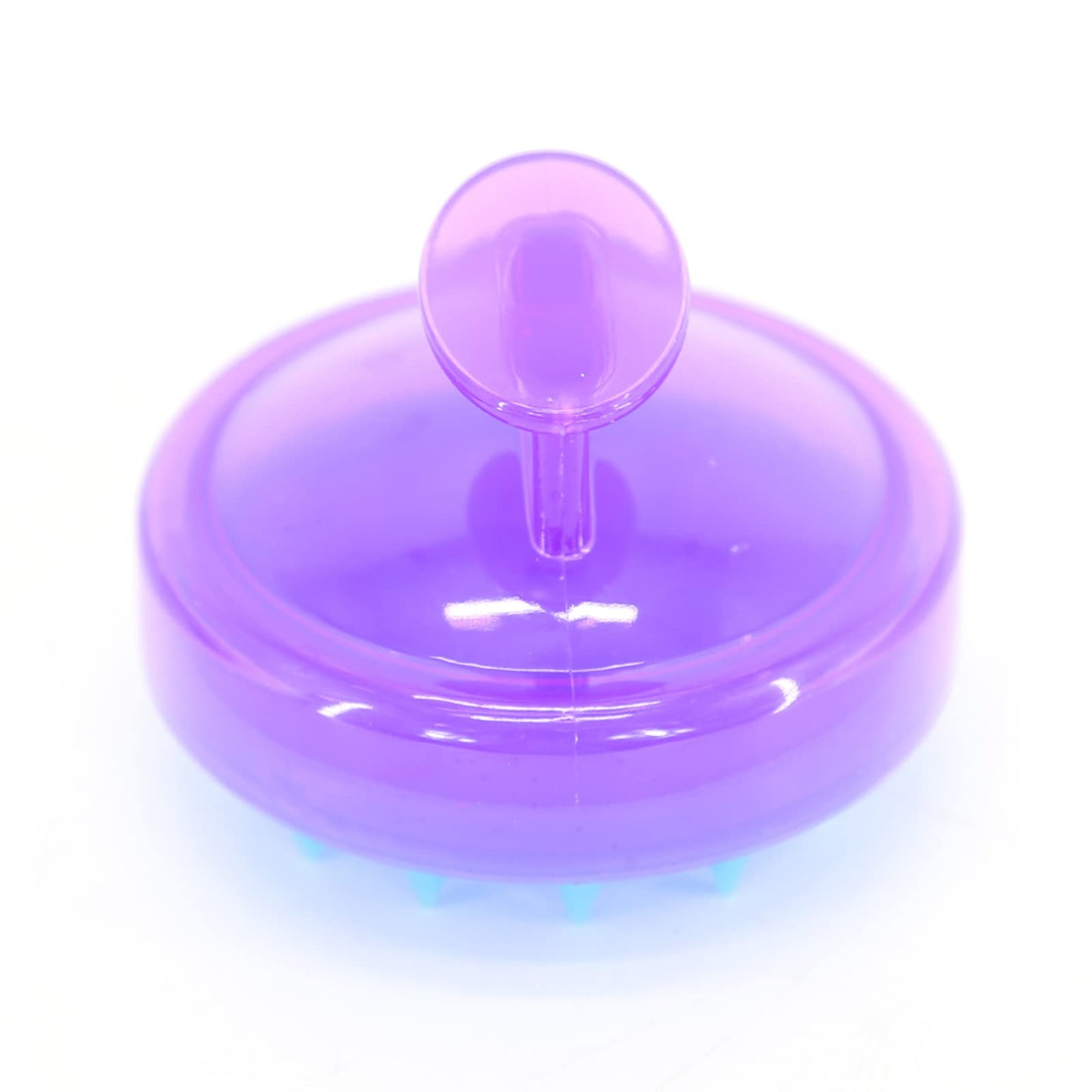 Cepillo Masajeador BTWTRY Morado Silicona Suave para Crecimiento del Cabello para Hombre