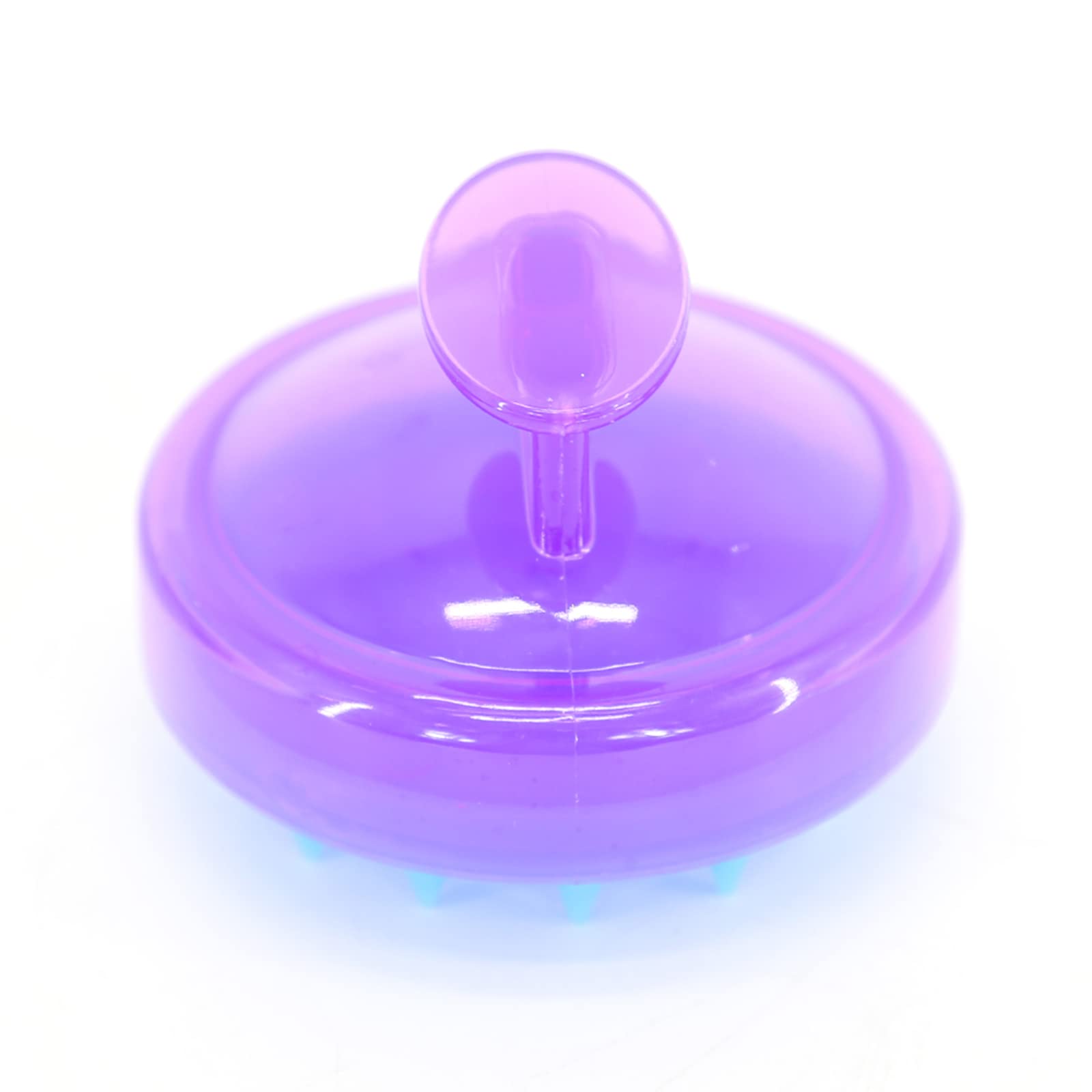 Cepillo Masajeador BTWTRY Morado Silicona Suave para Crecimiento del Cabello para Hombre