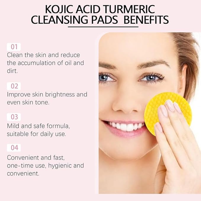 Toallas Desmaquillantes con Cúrcuma - Pads de Limpieza Facial Innovadores - Pack de 40/80/120 unidades - Esponjas Faciales Comprimidas - ¡Desmaquilla y Limpia Profundamente!
