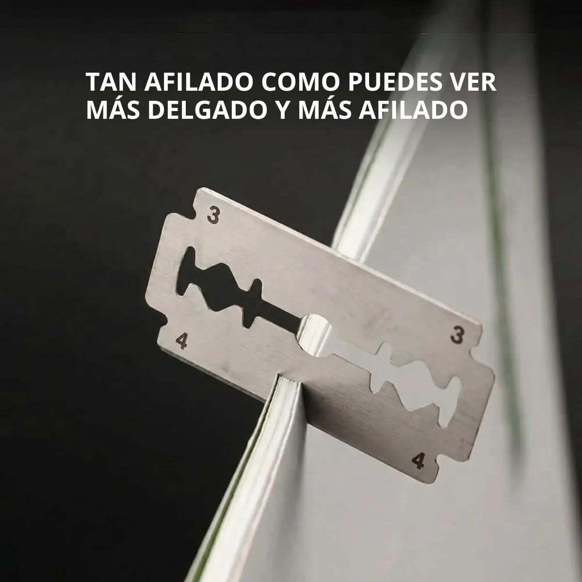 500 Navajas de Repuesto Para Rastrillo de Doble Filo Para Afeitado Barba Bigote Cuchillas de Acero Delgadas Set Hojas de Navajas Seguras Afeitar